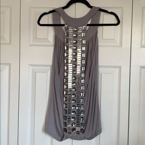 Flowy Top with Gemstone Detailed Back